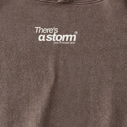 there's a storm you'll never see. Muted Feel Hoodie – Coffee