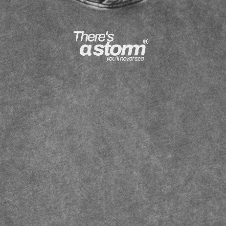 there's a storm you'll never see. Muted Feel Hoodie – Gray