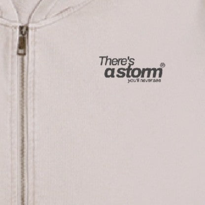 there's a storm you'll never see. Muted Drift Zip Hoodie – Apricot