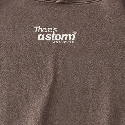 there's a storm you'll never see. Muted Feel Hoodie – Coffee