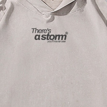 there's a storm you'll never see. Muted Feel Hoodie – Apricot