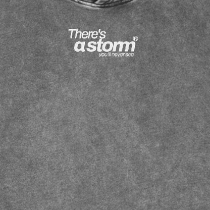 there's a storm you'll never see. Muted Feel Hoodie – Gray