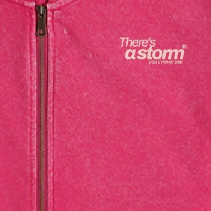 there's a storm you'll never see. Muted Drift Zip Hoodie – Rose Red
